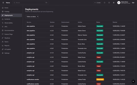 Nexus Developer Platform - captura de tela