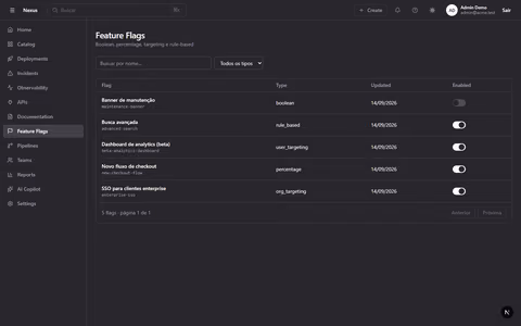Nexus Developer Platform - captura de tela