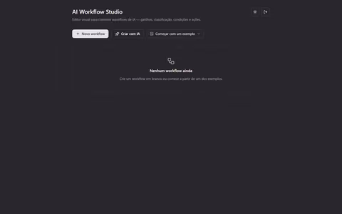 AI Workflow Studio - captura de tela